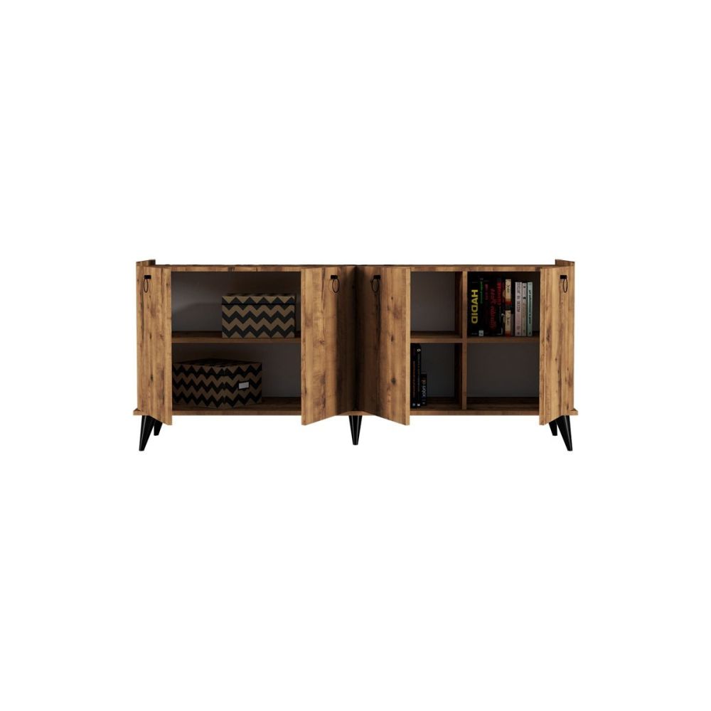 Buffet de Melamina Nogal-Negro