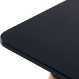 Mesa de Comedor o Cocina de 120 cm Lacada Color Negro 76x120x80 Cm – Alta Resistencia y Durabilidad